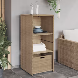 Cette armoire de rangement de jardin est parfaite pour garder vos coussins de meubles d'extérieur, fournitures de jardinage,  ...