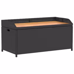 VidaXL 365949, Marron, Noir, Rotin, Acier, Bois d'acacia, 110 kg, Adultes et enfants, 1000 mm, 500 mm
