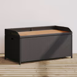 VidaXL 365949 banc de jardin Rotin, Acier, Bois d'acacia