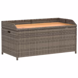VidaXL 365950, Marron, Gris, Rotin, Acier, Bois d'acacia, 110 kg, Adultes et enfants, 1000 mm, 500 mm