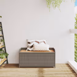 VidaXL 365950 banc de jardin Rotin, Acier, Bois d'acacia