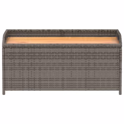 VidaXL 365950 banc de jardin Rotin, Acier, Bois d'acacia - Vue supplémentaire 4