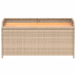 VidaXL 365951 banc de jardin Rotin, Acier, Bois d'acacia - Vue supplémentaire 4