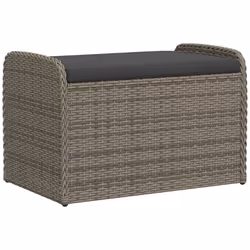 VidaXL 365728, Gris foncé, Rotin, Acier, 110 kg, Adultes et enfants, 1100 mm, 500 mm