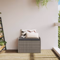 VidaXL 365728 banc de jardin Rotin, Acier