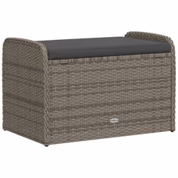 VidaXL 365728 banc de jardin Rotin, Acier - Vue supplémentaire 6