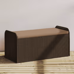 VidaXL 365729 banc de jardin Rotin, Acier