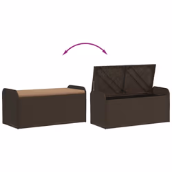 VidaXL 365729 banc de jardin Rotin, Acier - Vue supplémentaire 7
