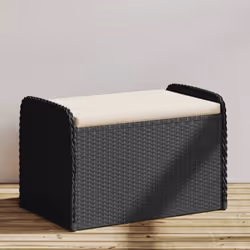 Ce banc de rangement n'est pas seulement un siège d'extérieur, il est aussi parfaite pour garder vos coussins de meubles d'ex ...