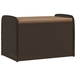 VidaXL 365732 banc de jardin Rotin, Acier