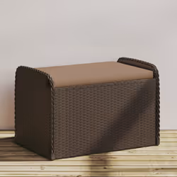 VidaXL 365732 banc de jardin Rotin, Acier