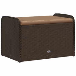 VidaXL 365732 banc de jardin Rotin, Acier - Vue supplémentaire 6