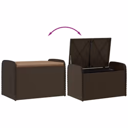 VidaXL 365732 banc de jardin Rotin, Acier - Vue supplémentaire 7