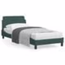 vidaXL Cadre de lit sans matelas vert foncé 80x200 cm velours - 80 x 200 cm