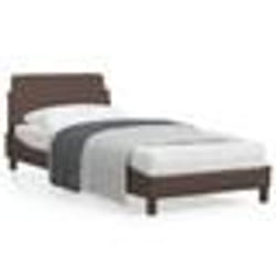 vidaXL Cadre de lit sans matelas marron 80x200 cm similicuir - 80 x 200 cm