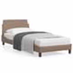 vidaXL Cadre de lit sans matelas cappuccino 90x190 cm similicuir - 90 x 190 cm