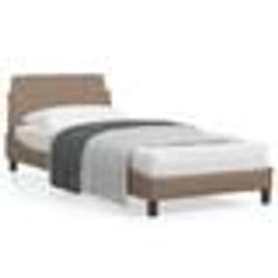 vidaXL Cadre de lit sans matelas cappuccino 90x190 cm similicuir - 90 x 190 cm