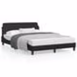 vidaXL Cadre de lit sans matelas noir 140x200 cm similicuir - 140 x 200 cm