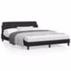 vidaXL Cadre de lit sans matelas noir 160x200 cm similicuir - 160 x 200 cm