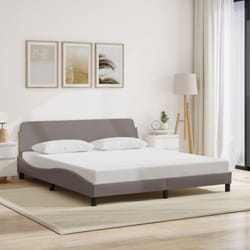 Vidaxl - Cadre de lit sans matelas taupe 180x200 cm tissu