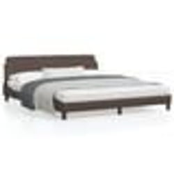 vidaXL Cadre de lit sans matelas marron 180x200 cm similicuir - 180 x 200 cm