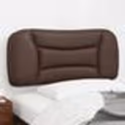 vidaXL Coussin de tête de lit marron 80 cm similicuir
