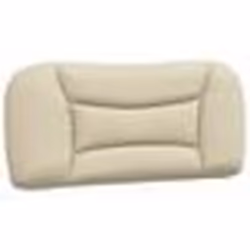 vidaXL Coussin de tête de lit crème 90 cm tissu