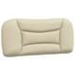 vidaXL Coussin de tête de lit crème 90 cm tissu