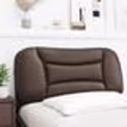 vidaXL Coussin de tête de lit marron 90 cm similicuir