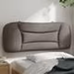 vidaXL Coussin de tête de lit taupe 100 cm tissu