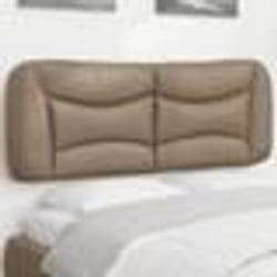 vidaXL Coussin de tête de lit cappuccino 120 cm similicuir