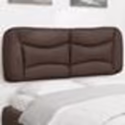 vidaXL Coussin de tête de lit marron 140 cm similicuir