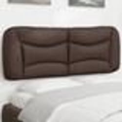 vidaXL Coussin de tête de lit marron 140 cm similicuir