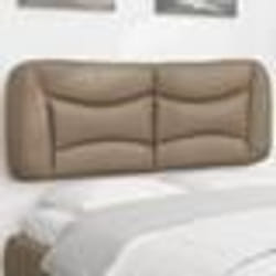 vidaXL Coussin de tête de lit cappuccino 140 cm similicuir