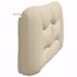 vidaXL Coussin de tête de lit crème 160 cm tissu