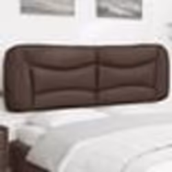 vidaXL Coussin de tête de lit marron 160 cm similicuir