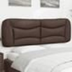 vidaXL Coussin de tête de lit marron 160 cm similicuir