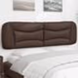 vidaXL Coussin de tête de lit marron 180 cm similicuir