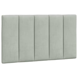 VidaXL 374643 tête de lit et pied de lit Gris clair
