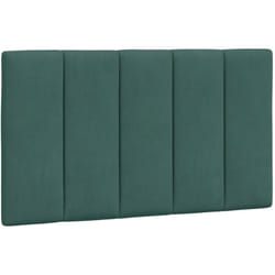 Vidaxl - Coussin de tête de lit vert foncé 80 cm velours