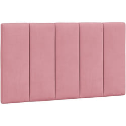 Coussin de tête de lit rose 80 cm velours vidaXL