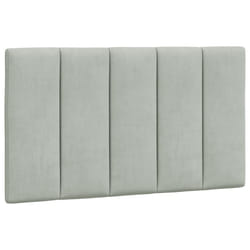 VidaXL 374649 tête de lit et pied de lit Gris clair
