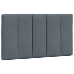 VidaXL 374650 tête de lit et pied de lit Gris foncé