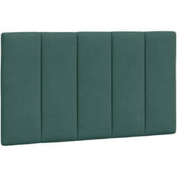 Coussin de tête de lit vert foncé 90 cm velours Vidaxl