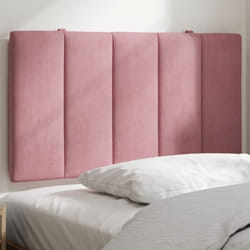 Coussin de tête de lit rose 90 cm velours Vidaxl