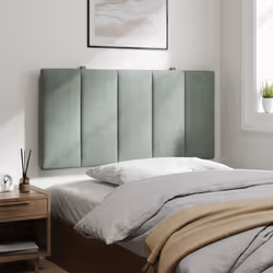 VidaXL 374655 tête de lit et pied de lit Gris clair - Vue supplémentaire 4