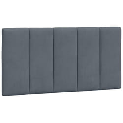 VidaXL 374656 tête de lit et pied de lit Gris foncé