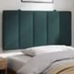 vidaXL Coussin de tête de lit vert foncé 100 cm velours