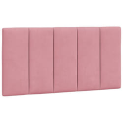 Coussin de tête de lit rose 100 cm velours Vidaxl