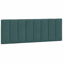 vidaXL Coussin de tête de lit vert foncé 120 cm velours